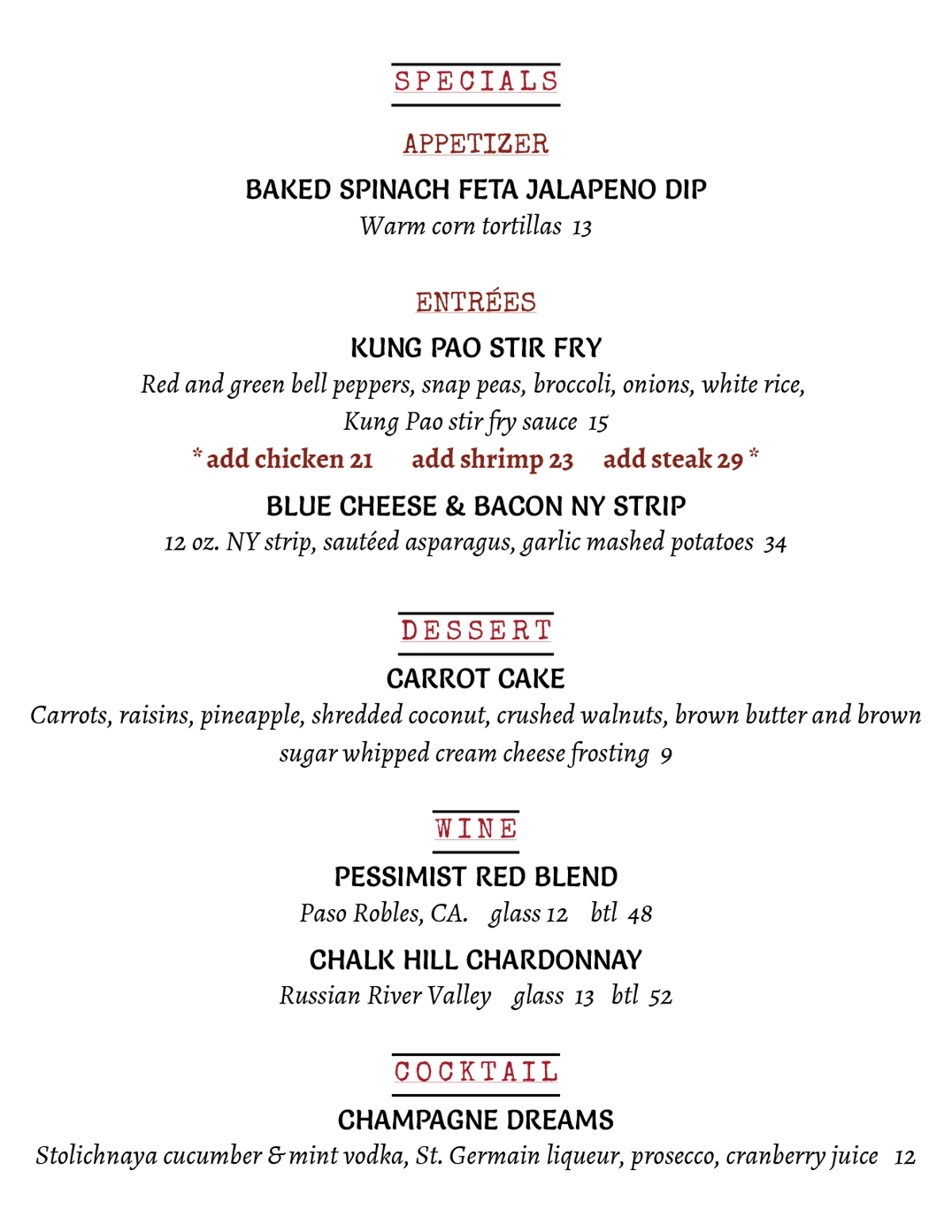 Dining Specials near me in Cranford, NJ