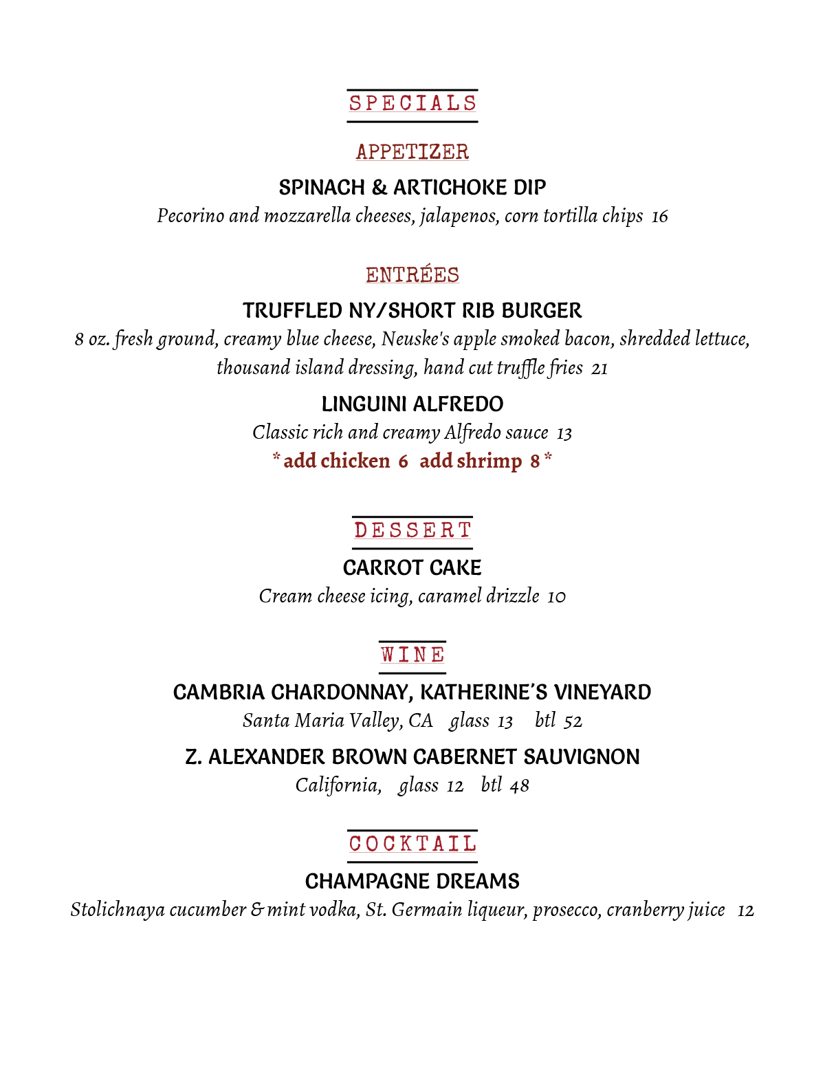 Dining Specials near me in Cranford, NJ
