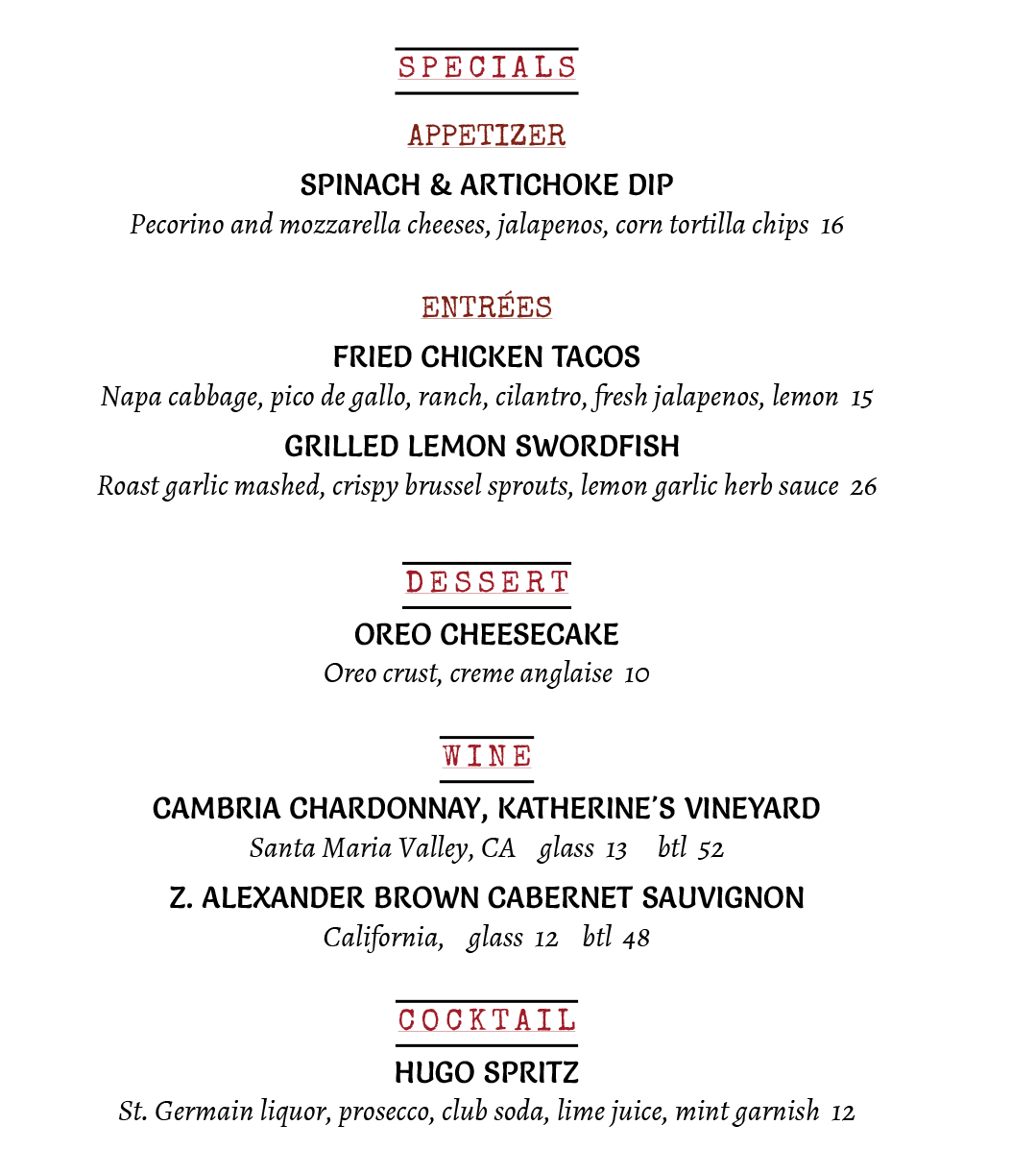 Dining Specials near me in Cranford, NJ